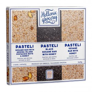 pasteli collection set selection pistachio honey black sesame