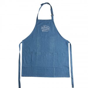 apron blue jean Hellenic Grocery