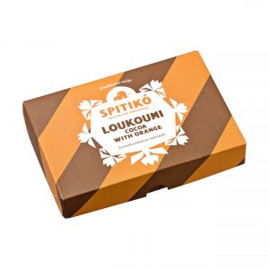 Loukoumi with cocoa and orange